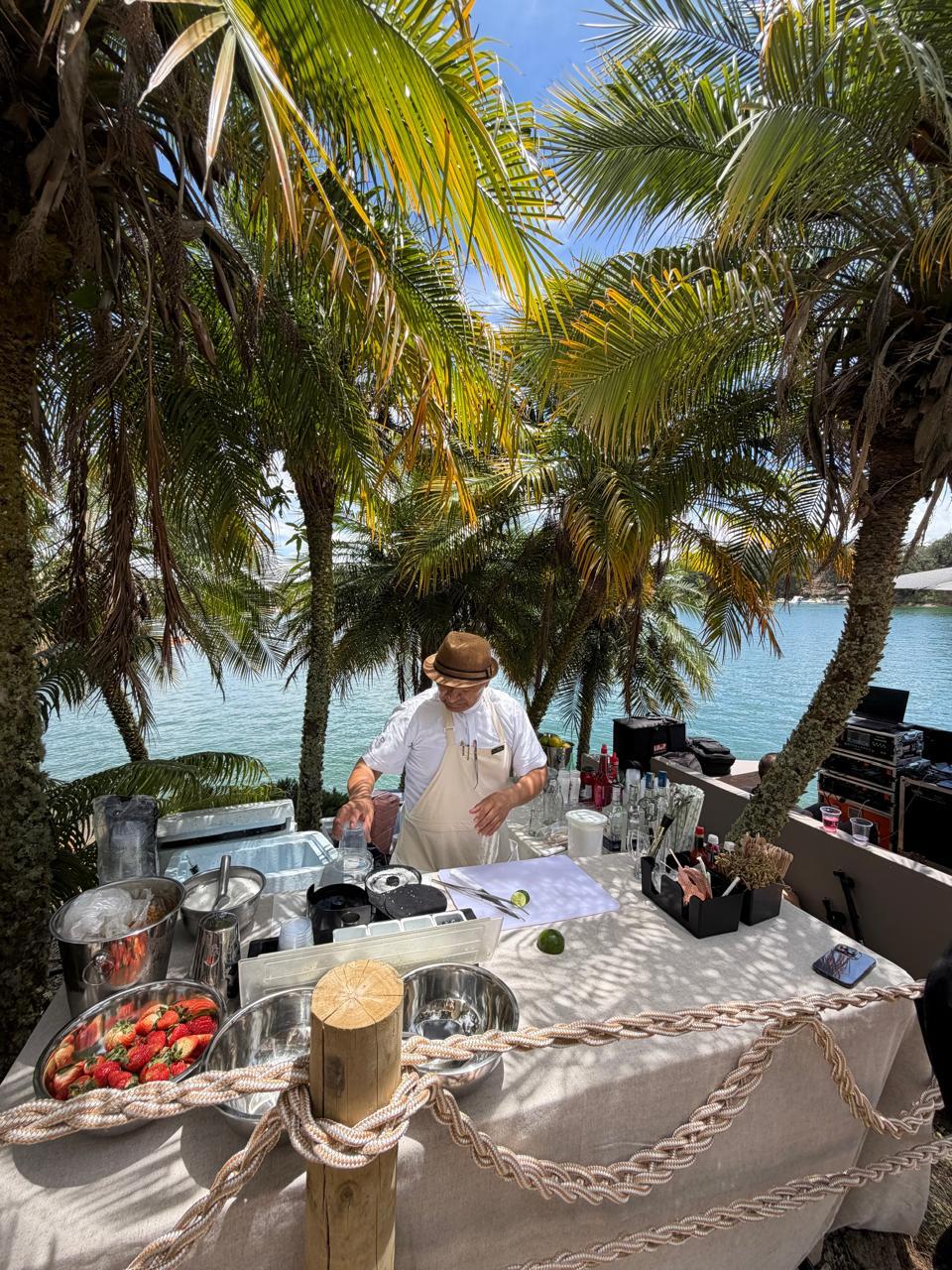 Chef privado frente al lago